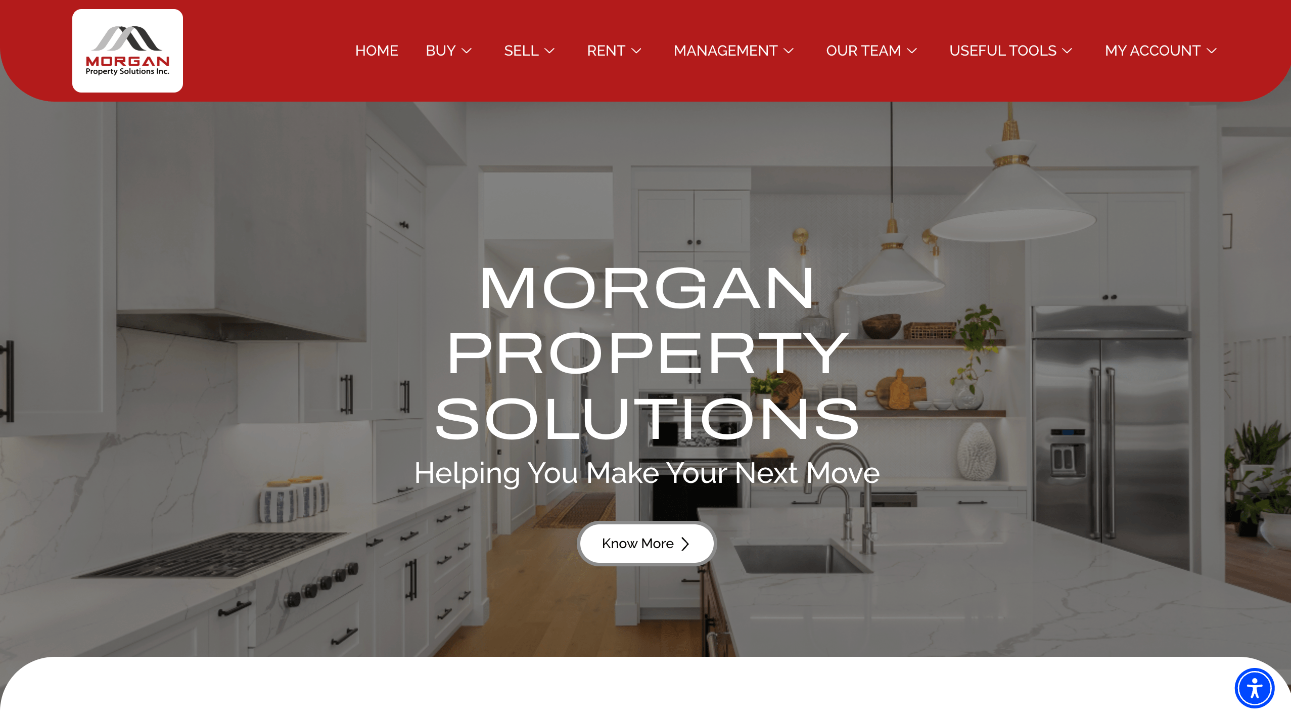 Morgan Property Solutions website homepage